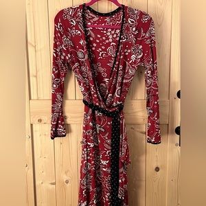 Karen Kane wrap dress red